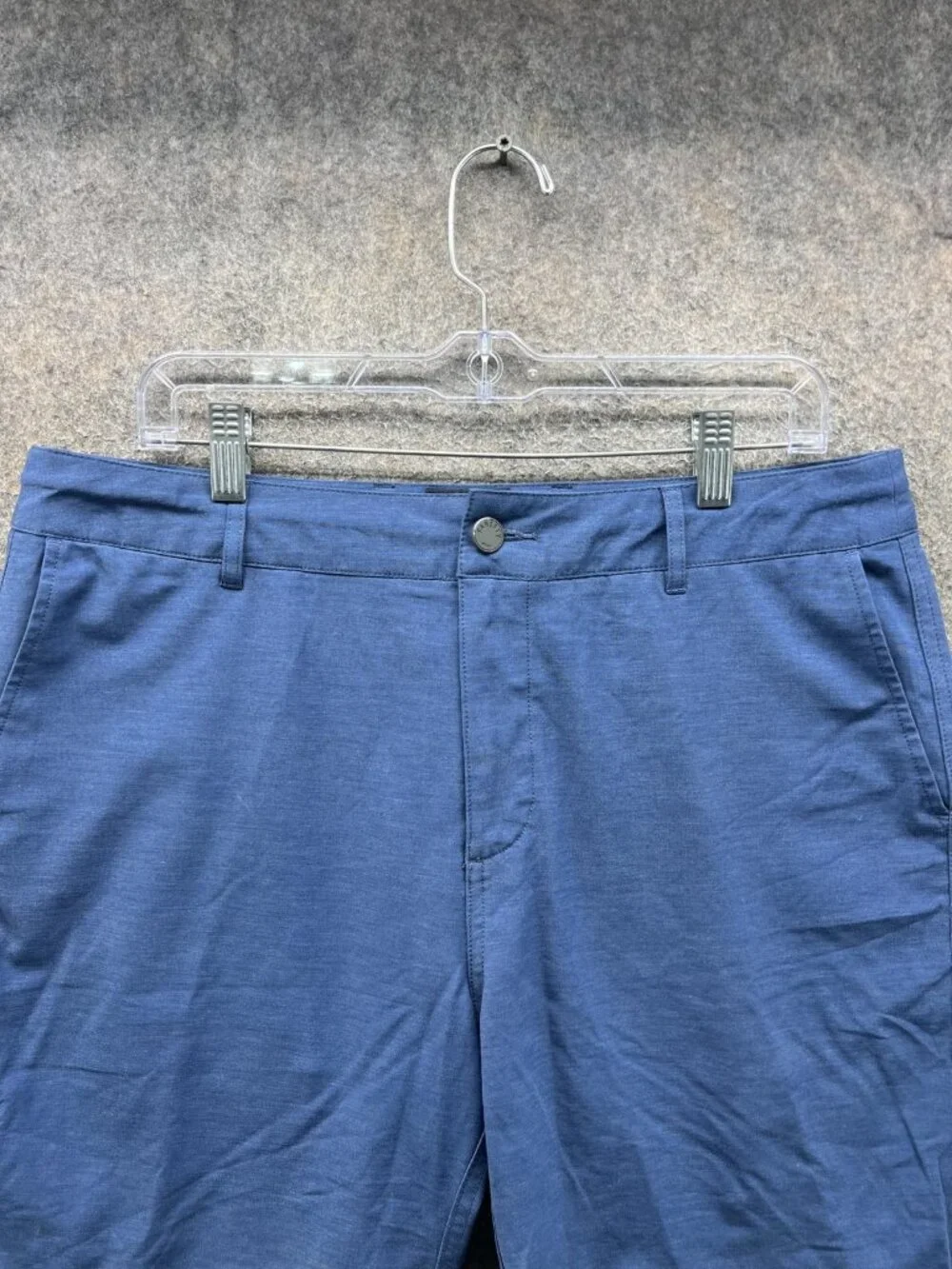 Faherty ALLDAY SHORTS Shorts Mens 34 Blue Knit Chino Stretch 9 Inseam Summer
